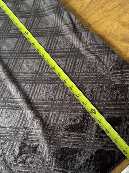 DONNA RICCO Vintage Women’s Brown Velvet Textured Plaid Print Maxi Dress size 8 - Picture 12 of 12